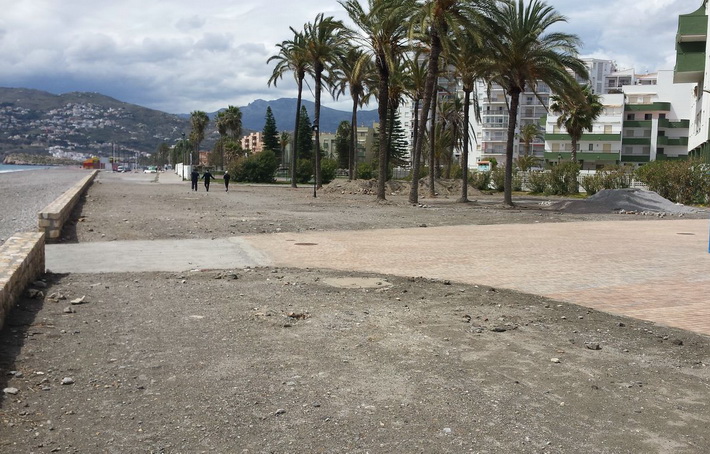El PA vuelve a denunciar el incumplimiento con la terminación de las obras del Paseo Marítimo de Salobreña